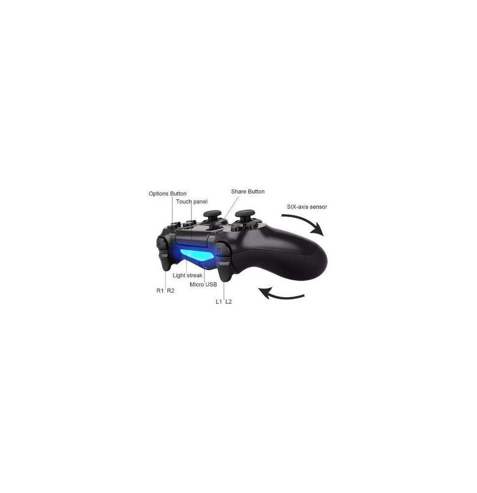 Manette Sans Fil PS4 - Contrôleur Ergonomique avec Vibrations et Pavé Tactile