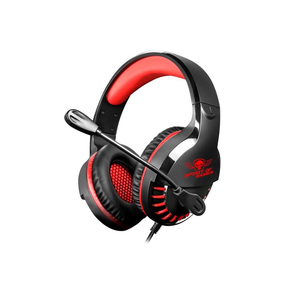 Micro Casque Gamer Filaire SPIRIT OF GAMER Pro H3 - Noir&Rouge