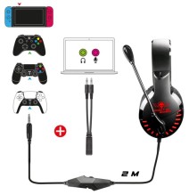 Micro Casque Gamer Filaire SPIRIT OF GAMER Pro H3 - Noir&Rouge