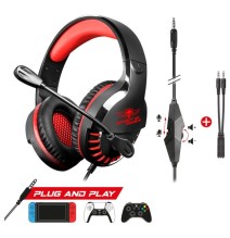 Micro Casque Gamer Filaire SPIRIT OF GAMER Pro H3 - Noir&Rouge