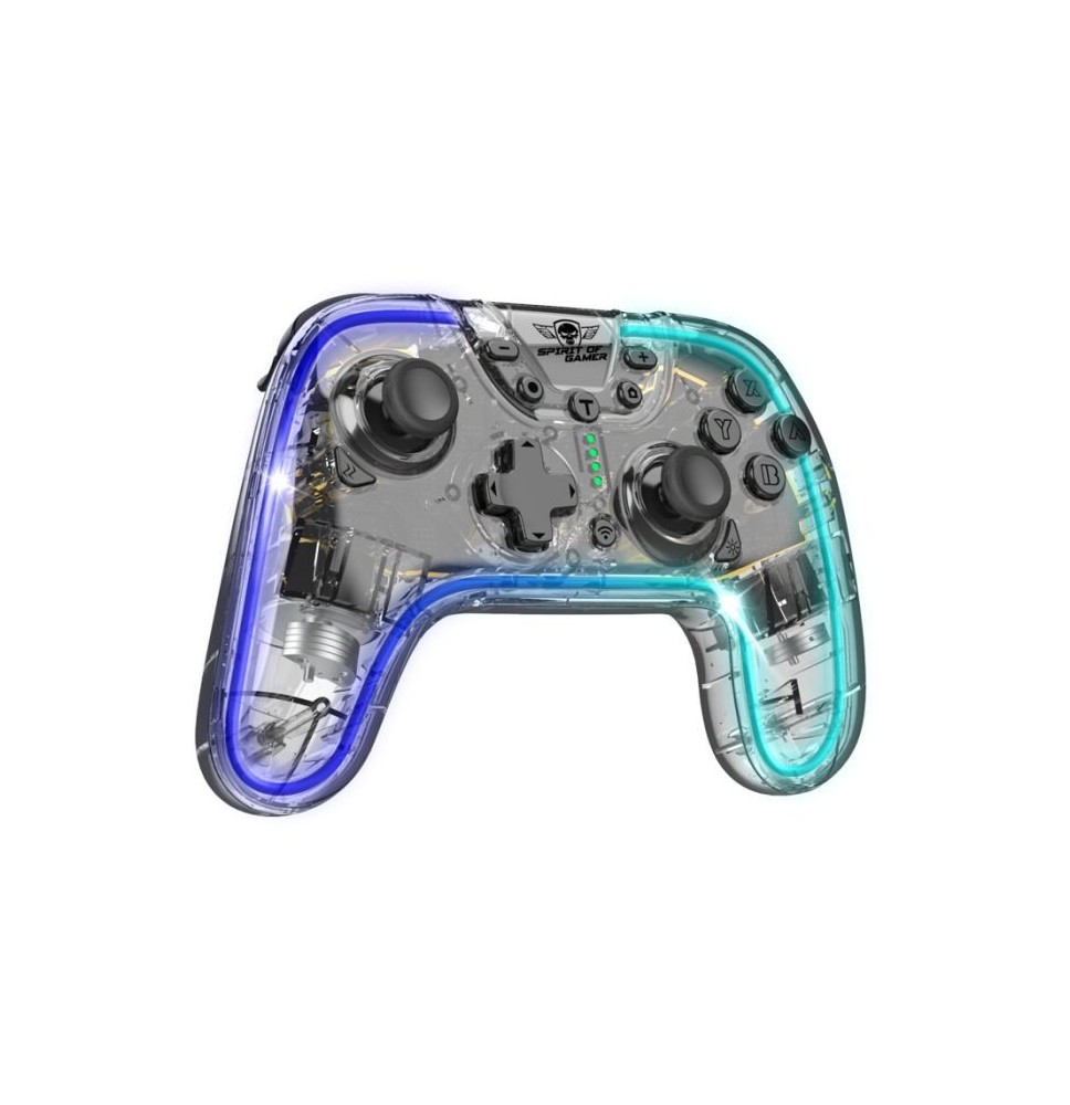 Manette Gamer Sans Fil SPIRIT OF GAMER PULSE RGB - Transparente