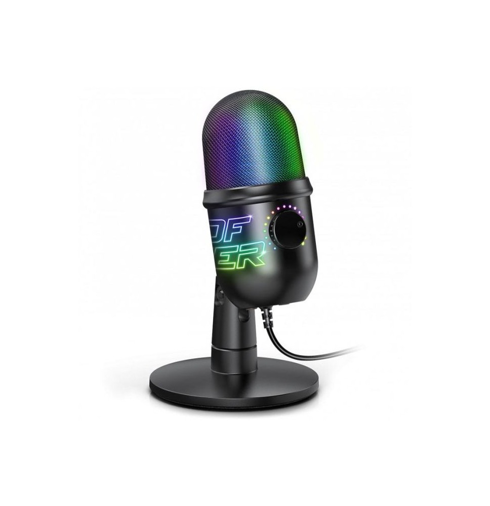 Microphone Filaire Gamer SPIRIT OF GAMER Clardiod EKO400 RGB - Noir