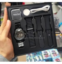 MONTRE CONNECTÉE HAINO TEKO GP-14 - NOIR AVEC UNE MONTRE TRADITIONNELLE