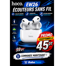 ecouteur bluetooth sans fil HOCO EW26 BLANC