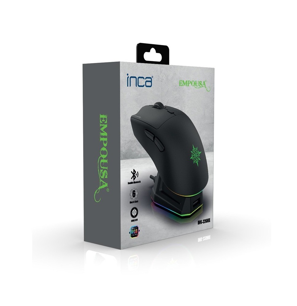 Souris Sans Fil INCA IMG-326MX Programmable Rechargeable - Noir